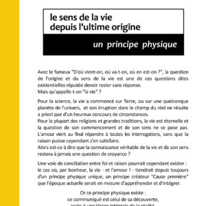 le sens de la vie depuis l&rsquo;ultime origine, un principe physique